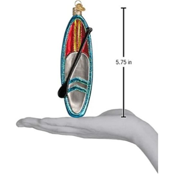 Stand Up Paddle Board Old World Christmas Ornament - Picture 2 of 2